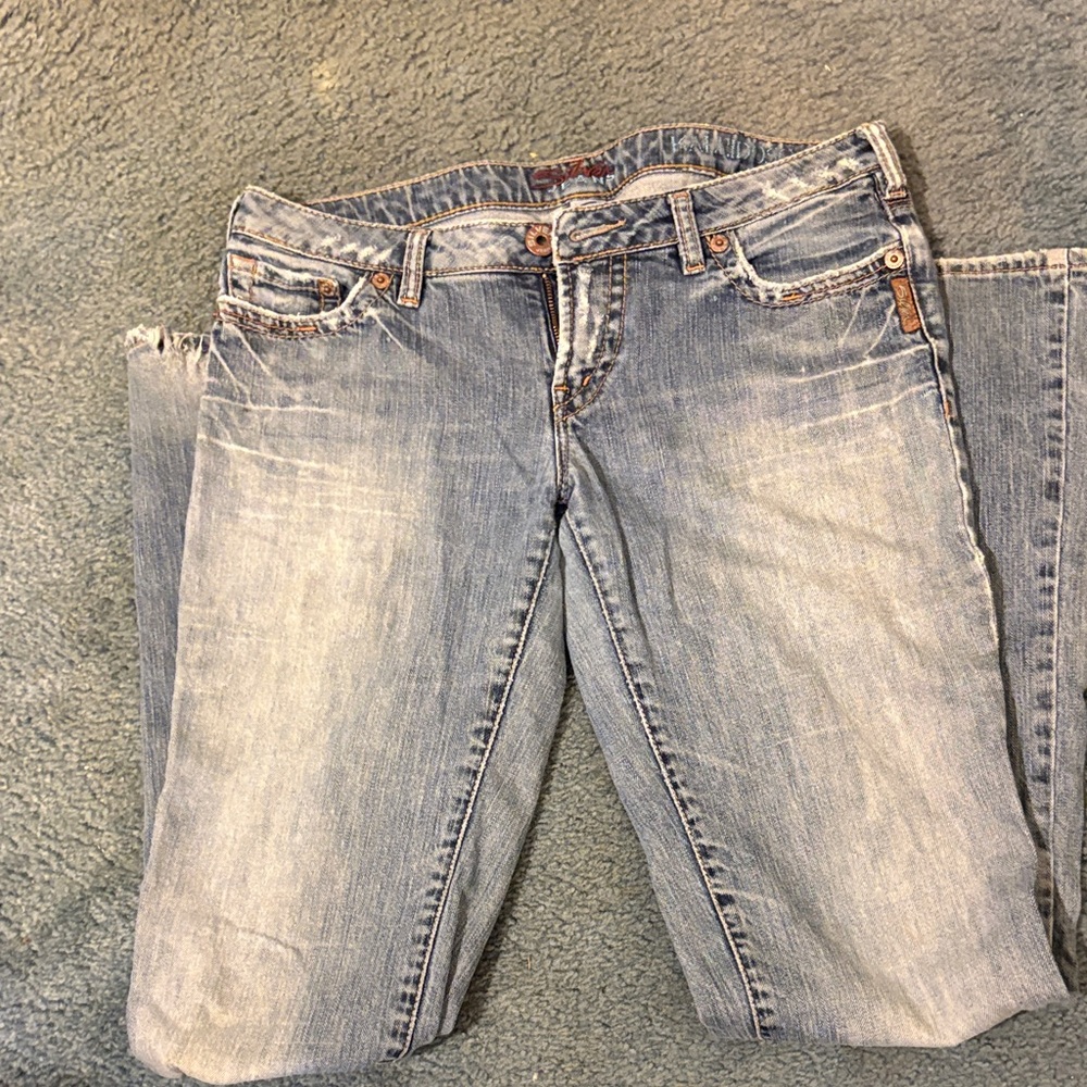 Silver Jeans Light Blue Straight Leg Women's Jeans